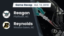 Recap: Reagan  vs. Reynolds  2018