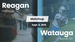 Matchup: Reagan  vs. Watauga  2019