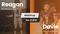 Matchup: Reagan  vs. Davie  2019