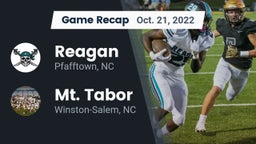 Recap: Reagan  vs. Mt. Tabor  2022