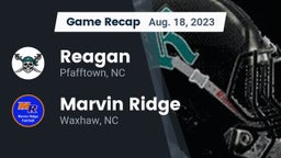 Recap: Reagan  vs. Marvin Ridge  2023