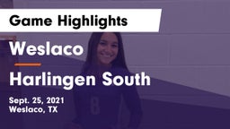 Weslaco  vs Harlingen South  Game Highlights - Sept. 25, 2021