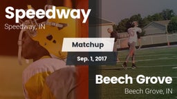 Matchup: Speedway  vs. Beech Grove  2017