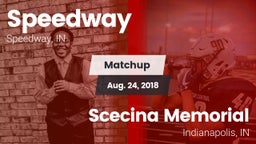 Matchup: Speedway  vs. Scecina Memorial  2018