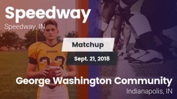 Matchup: Speedway  vs. George Washington Community  2018