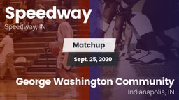 Matchup: Speedway  vs. George Washington Community  2020