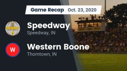 Recap: Speedway  vs. Western Boone  2020