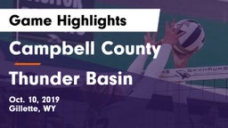 Campbell County  vs Thunder Basin  Game Highlights - Oct. 10, 2019