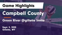 Campbell County  vs Green River @gillette Invite Game Highlights - Sept. 5, 2020