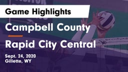 Campbell County  vs Rapid City Central  Game Highlights - Sept. 24, 2020