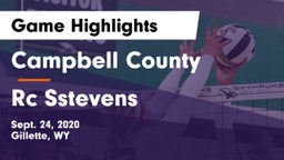 Campbell County  vs Rc Sstevens Game Highlights - Sept. 24, 2020