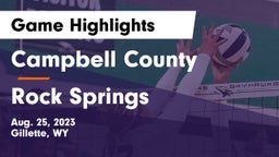 Campbell County  vs Rock Springs  Game Highlights - Aug. 25, 2023