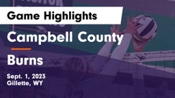 Campbell County  vs Burns  Game Highlights - Sept. 1, 2023