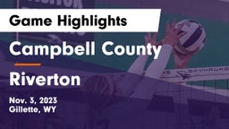 Campbell County  vs Riverton  Game Highlights - Nov. 3, 2023