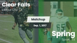 Matchup: Clear Falls vs. Spring  2017
