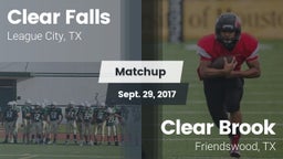 Matchup: Clear Falls vs. Clear Brook  2017