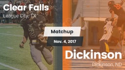 Matchup: Clear Falls vs. Dickinson  2017