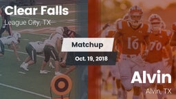 Matchup: Clear Falls vs. Alvin  2018