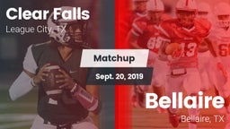 Matchup: Clear Falls vs. Bellaire  2019