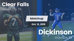 Matchup: Clear Falls vs. Dickinson  2019
