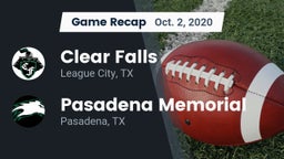 Recap: Clear Falls  vs. Pasadena Memorial  2020