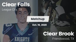 Matchup: Clear Falls vs. Clear Brook  2020