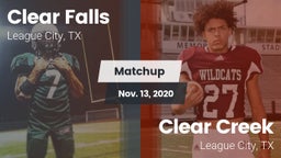 Matchup: Clear Falls vs. Clear Creek  2020