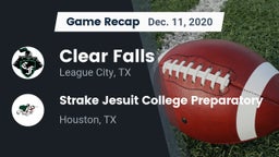 Recap: Clear Falls  vs. Strake Jesuit College Preparatory 2020