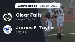 Recap: Clear Falls  vs. James E. Taylor  2020