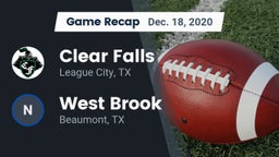 Recap: Clear Falls  vs. West Brook  2020