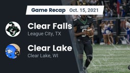 Recap: Clear Falls  vs. Clear Lake  2021