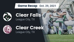 Recap: Clear Falls  vs. Clear Creek  2021