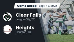 Recap: Clear Falls  vs. Heights  2022