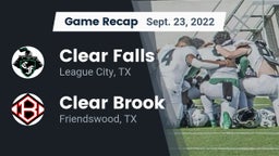 Recap: Clear Falls  vs. Clear Brook  2022