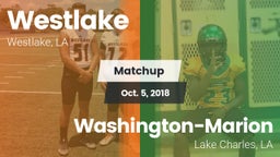 Matchup: Westlake  vs. Washington-Marion  2018