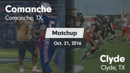 Matchup: Comanche  vs. Clyde  2016