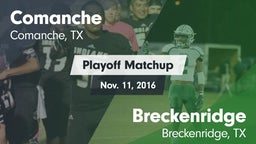 Matchup: Comanche  vs. Breckenridge  2016