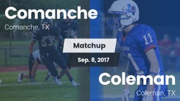 Matchup: Comanche  vs. Coleman  2017