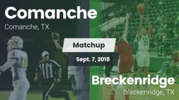 Matchup: Comanche  vs. Breckenridge  2018