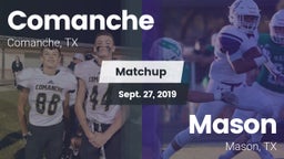 Matchup: Comanche  vs. Mason  2019