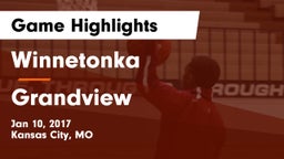 Winnetonka  vs Grandview  Game Highlights - Jan 10, 2017