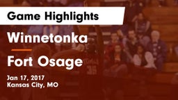 Winnetonka  vs Fort Osage  Game Highlights - Jan 17, 2017