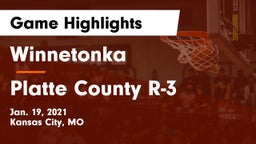 Winnetonka  vs Platte County R-3 Game Highlights - Jan. 19, 2021
