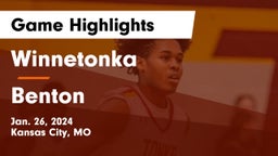 Winnetonka  vs Benton  Game Highlights - Jan. 26, 2024