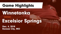 Winnetonka  vs Excelsior Springs  Game Highlights - Dec. 4, 2018