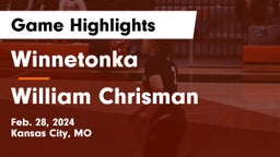 Winnetonka  vs William Chrisman  Game Highlights - Feb. 28, 2024