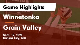 Winnetonka  vs Grain Valley  Game Highlights - Sept. 19, 2020