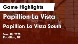 Papillion-La Vista  vs Papillion La Vista South  Game Highlights - Jan. 10, 2020