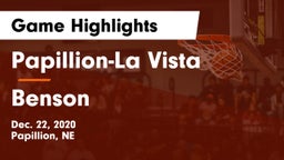 Papillion-La Vista  vs Benson  Game Highlights - Dec. 22, 2020