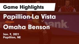 Papillion-La Vista  vs Omaha Benson  Game Highlights - Jan. 9, 2021